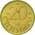 Moneda, Bulgaria, 20 Stotinki, 1992, MBC, Níquel - latón, KM:200