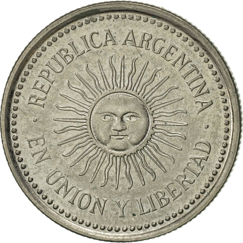 Argentina, 5 Centavos, 1993, AU(50-53), Copper-nickel, KM:109a.1