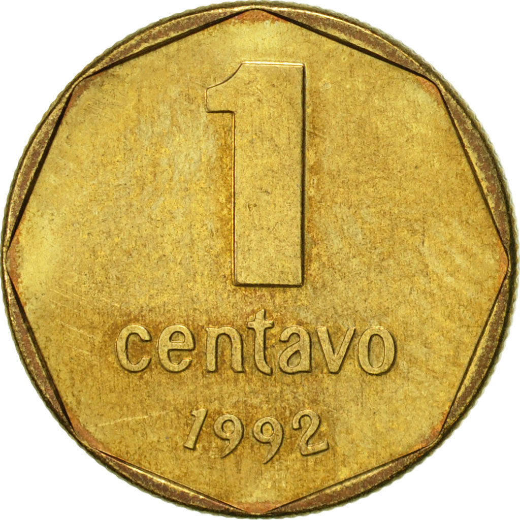 Argentina, Centavo, 1992, EF(40-45), Aluminum-Bronze, KM:108