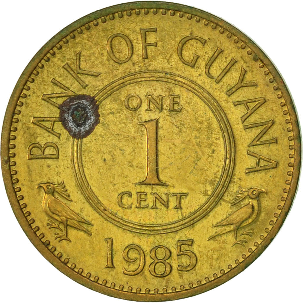 Guyana, Cent, 1985, EF(40-45), Nickel-brass, KM:31