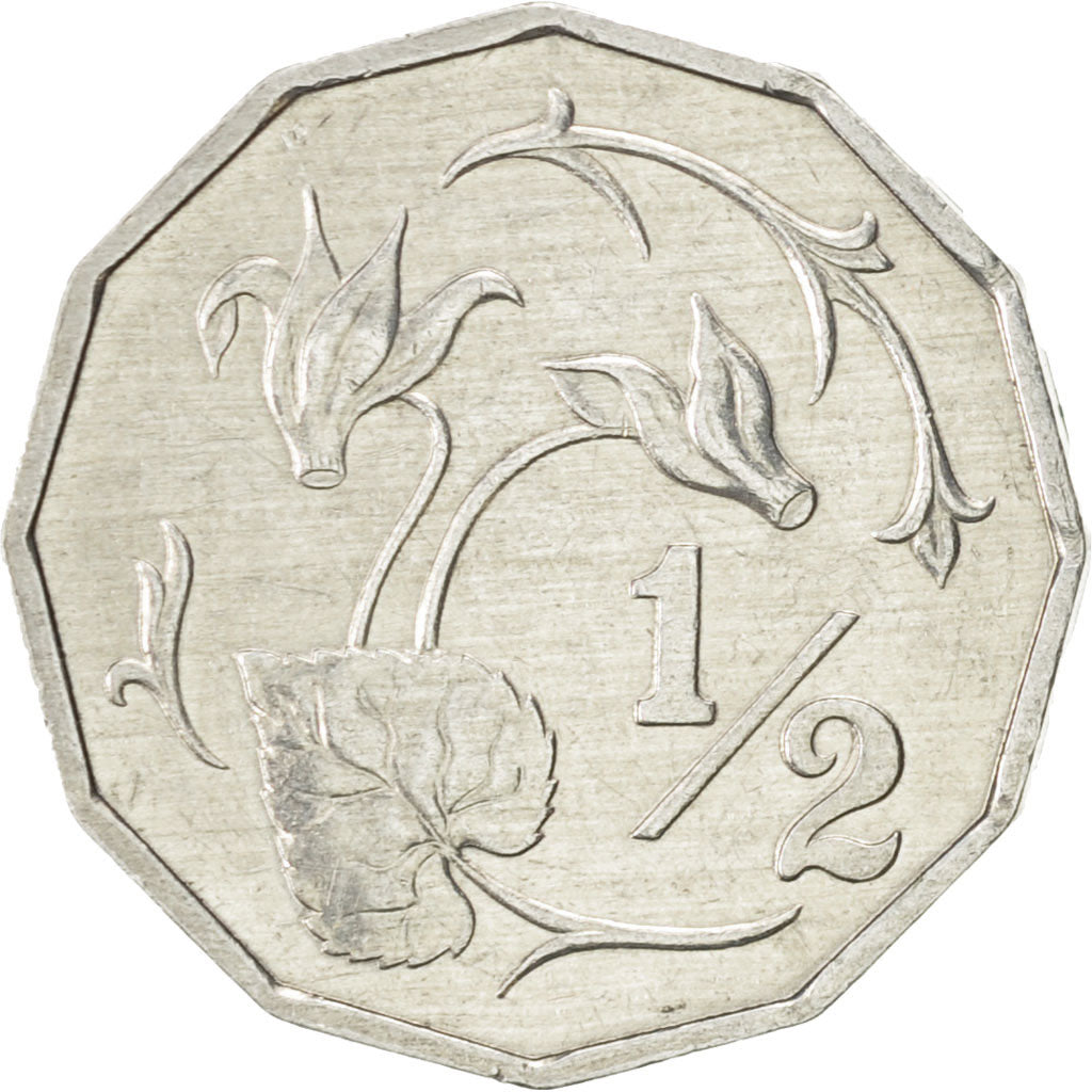 Cyprus, Half Cent, 1983, AU(55-58), Aluminum, KM:52