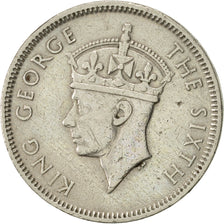 Coin, Mauritius, George VI, 1/2 Rupee, 1951, EF(40-45), Copper-nickel, KM:28