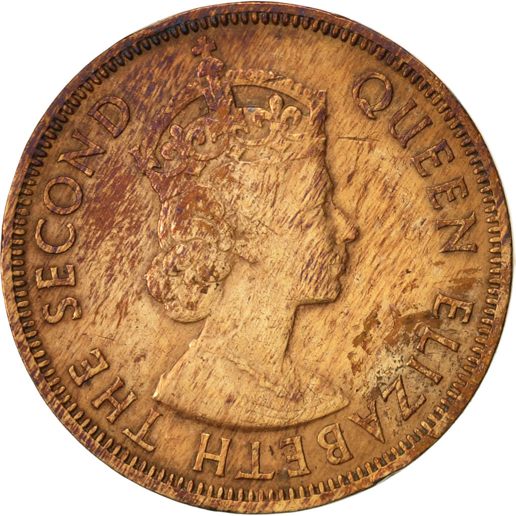 Coin, Cyprus, 5 Mils, 1956, EF(40-45), Bronze, KM:34