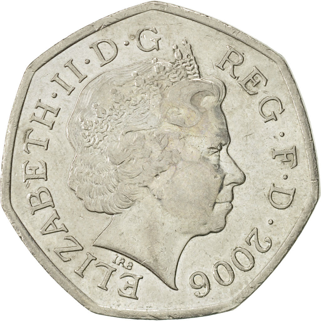 Coin, Great Britain, Elizabeth II, 50 Pence, 2006, British Royal Mint