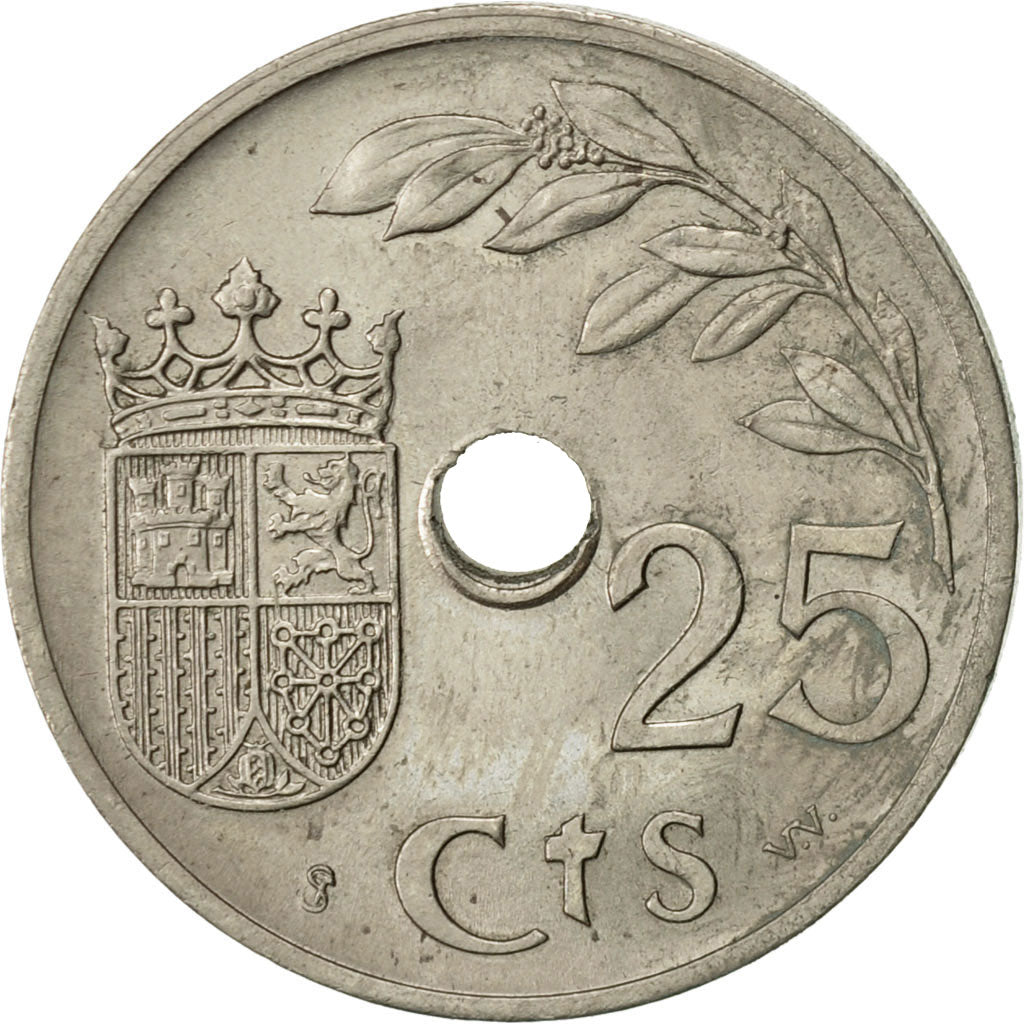 Moneta, Spagna, 25 Centimos, 1937, Vienna, BB+, Rame-nichel, KM:753