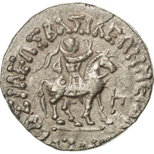 Moneda, Indo-Scythian Kingdom, Azes I, Tetradrachm, MBC+, Plata