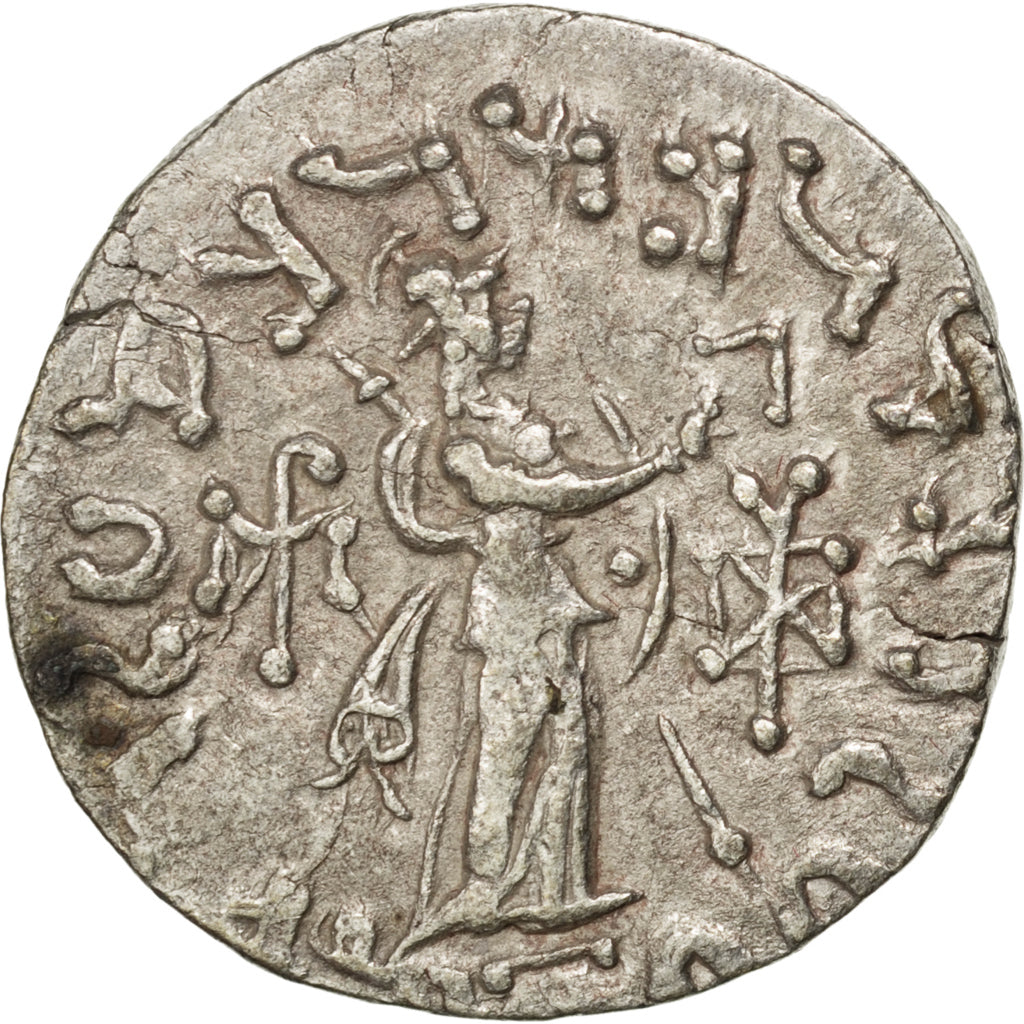 Coin, Indo-Scythian Kingdom, Azes I, Tetradrachm, AU(50-53), Silver