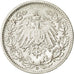 Moneta, GERMANIA - IMPERO, 1/2 Mark, 1905, Karlsruhe, SPL-, Argento, KM:17
