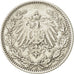 Münze, GERMANY - EMPIRE, 1/2 Mark, 1906, Muldenhütten, VZ, Silber, KM:17