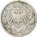 ALEMANIA - IMPERIO, 1/2 Mark, 1914, Berlin, BC+, Plata, KM:17