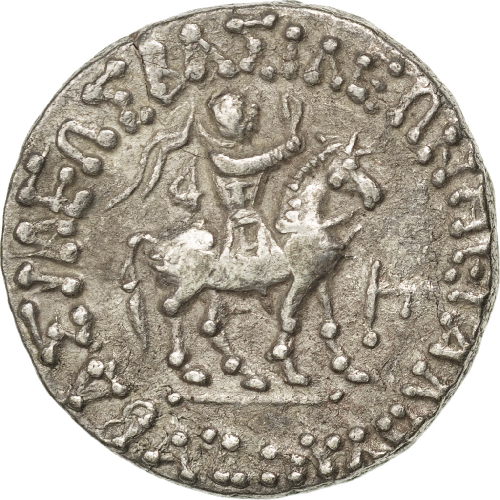 Coin, Indo-Scythian Kingdom, Azes I, Tetradrachm, EF(40-45), Silver
