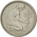 Coin, GERMANY - FEDERAL REPUBLIC, 50 Pfennig, 1969, Stuttgart, AU(50-53)