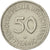 Coin, GERMANY - FEDERAL REPUBLIC, 50 Pfennig, 1977, Hambourg, AU(50-53)
