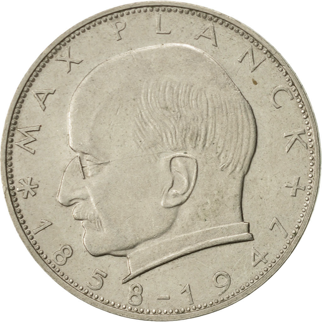 GERMANY - FEDERAL REPUBLIC, 2 Mark, 1967, Hambourg, AU(50-53), Copper-nickel