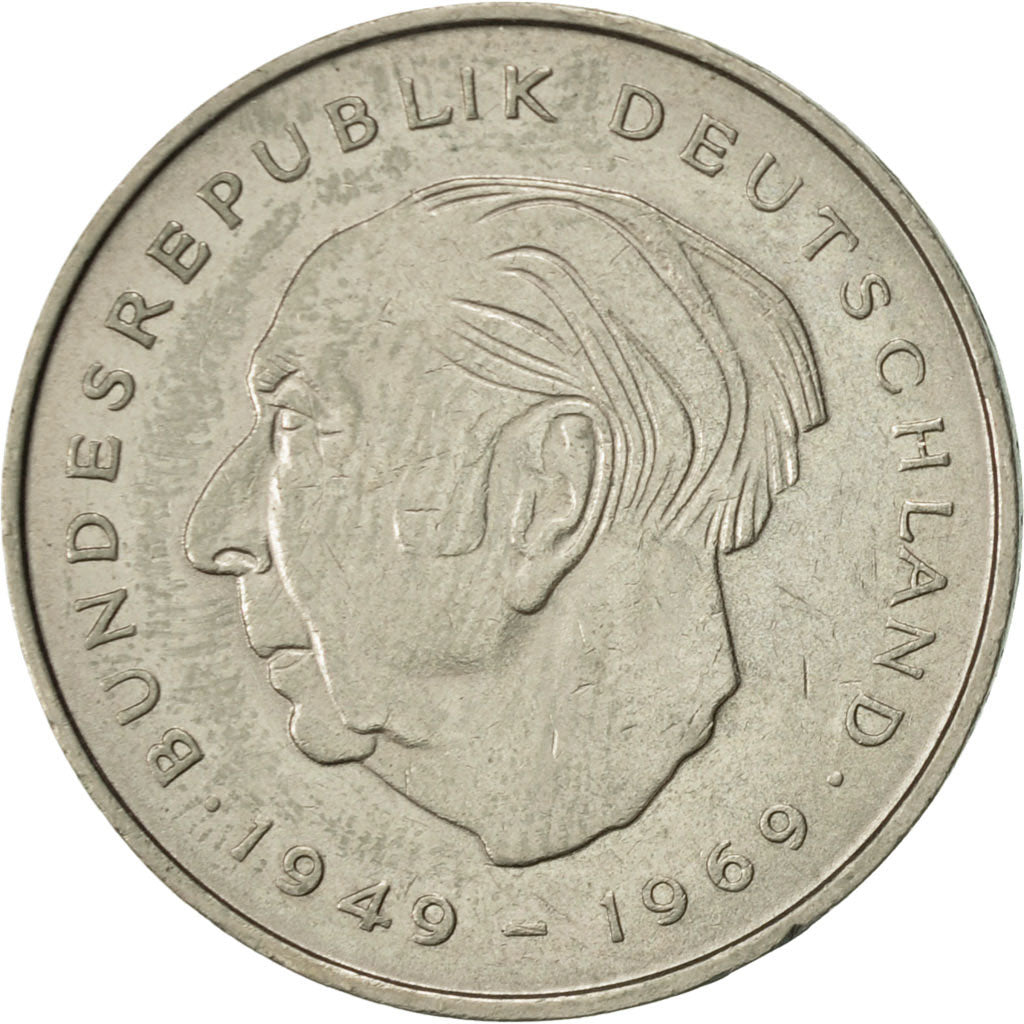 Coin, GERMANY - FEDERAL REPUBLIC, 2 Mark, 1976, Stuttgart, AU(50-53)
