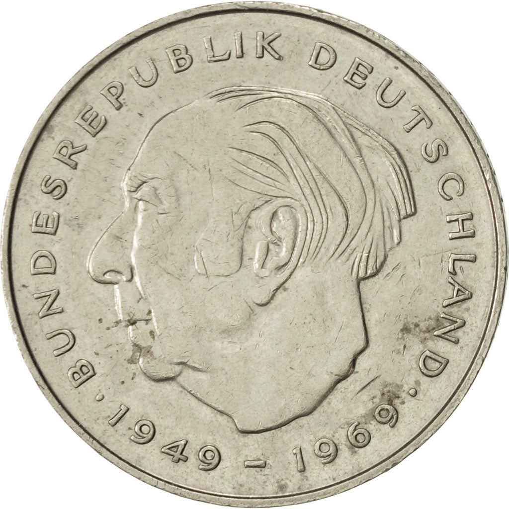 Coin, GERMANY - FEDERAL REPUBLIC, 2 Mark, 1977, Munich, AU(50-53), Copper-Nickel