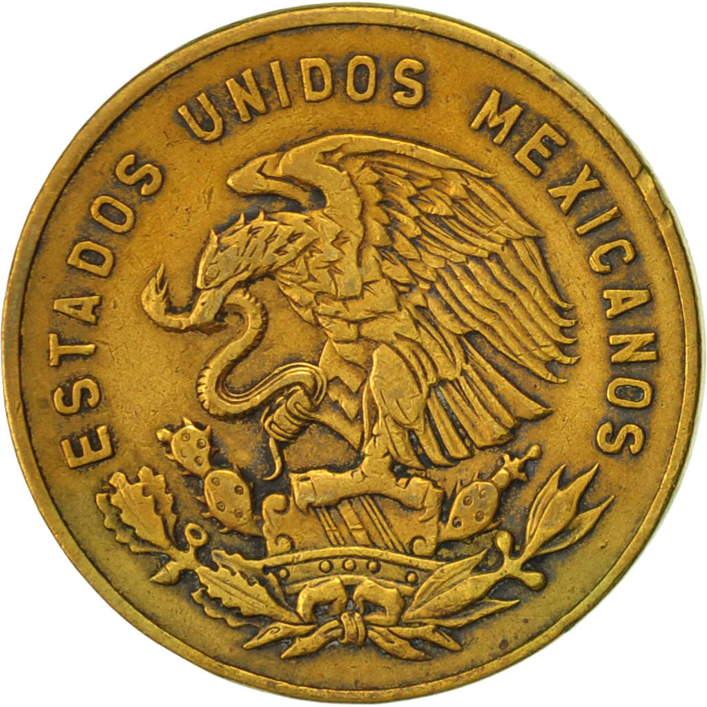 Coin, Mexico, 5 Centavos, 1968, Mexico City, EF(40-45), Brass, KM:426