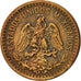 México, Centavo, 1912, Mexico City, MBC, Bronce, KM:415
