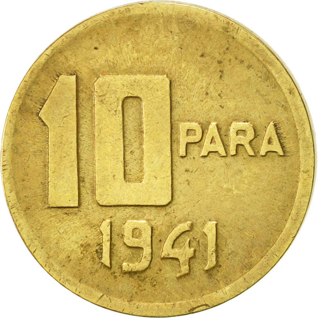 Turkey, 10 Para, 1/4 Kurus, 1941, AU(50-53), Aluminum-Bronze, KM:868