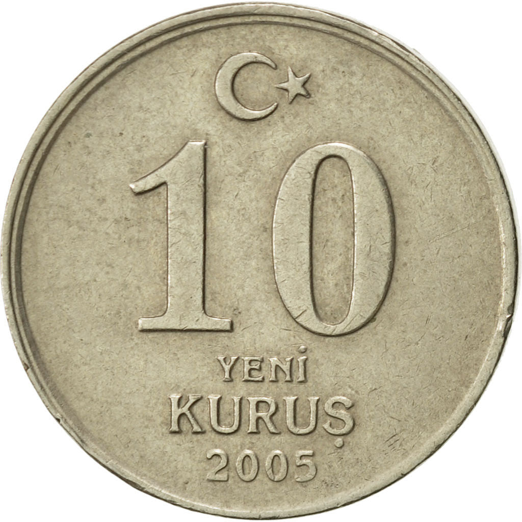 Monnaie, Turquie, 10 New Kurus, 2005, Istanbul, TTB, Copper-Nickel-Zinc, KM:1166