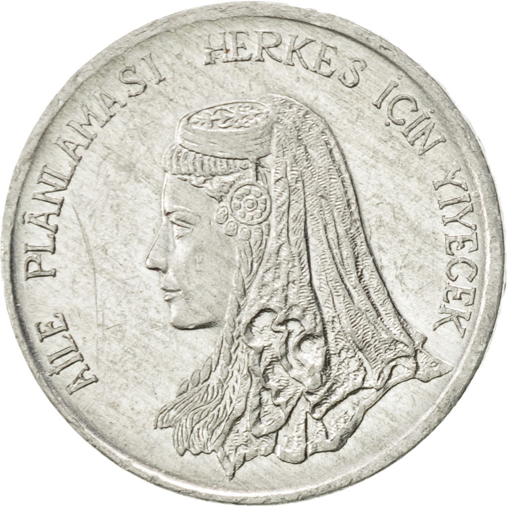 Moneta, Turchia, 5 Kurus, 1975, SPL-, Alluminio, KM:906