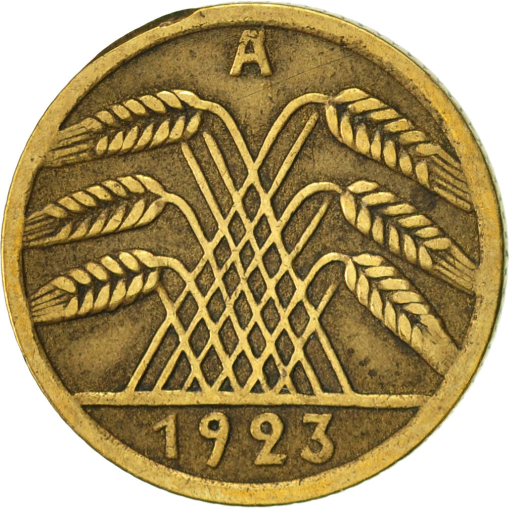 Coin, GERMANY, WEIMAR REPUBLIC, 5 Rentenpfennig, 1923, Berlin, EF(40-45)