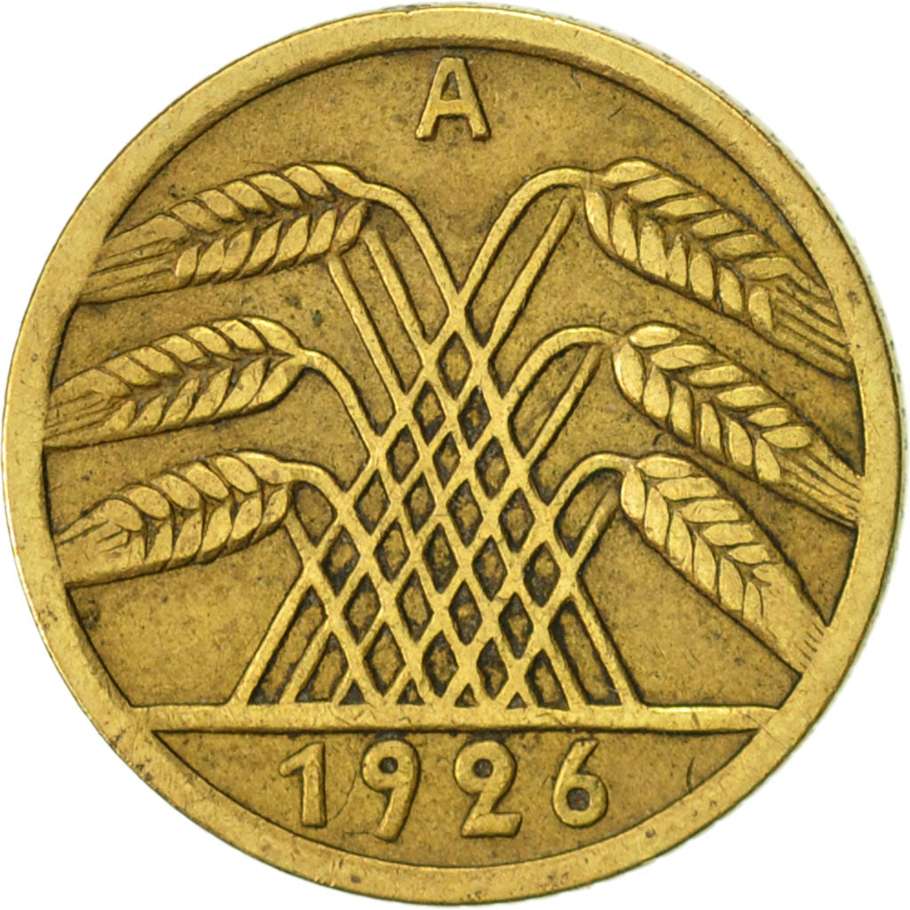 Coin, GERMANY, WEIMAR REPUBLIC, 5 Reichspfennig, 1926, Berlin, AU(50-53)