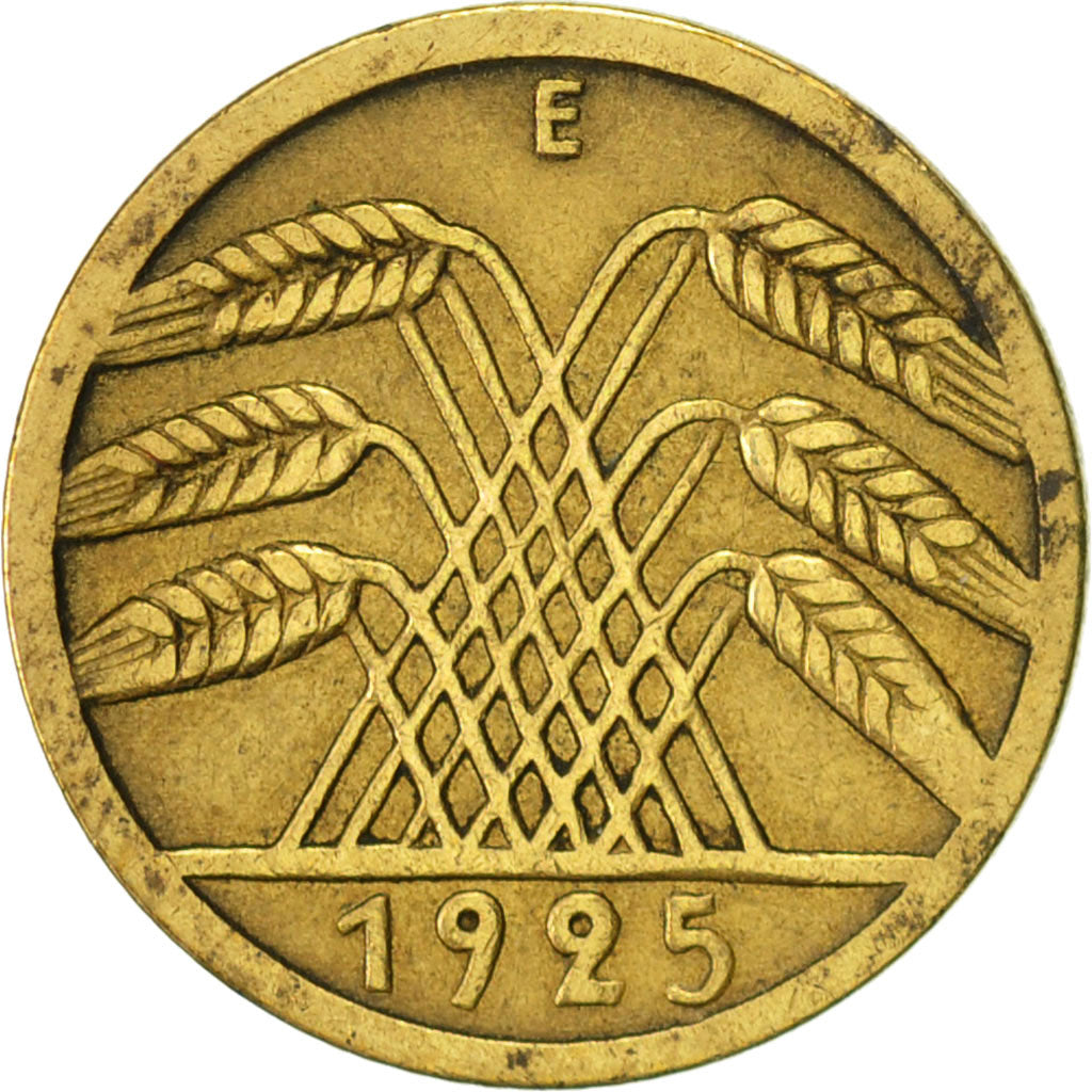 Moneta, GERMANIA, REPUBBLICA DI WEIMAR, 5 Reichspfennig, 1925, Muldenhütten
