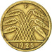 Coin, GERMANY, WEIMAR REPUBLIC, 5 Reichspfennig, 1925, Stuttgart, AU(50-53)
