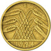 Moneda, ALEMANIA - REPÚBLICA DE WEIMAR, 5 Rentenpfennig, 1924, Muldenhütten