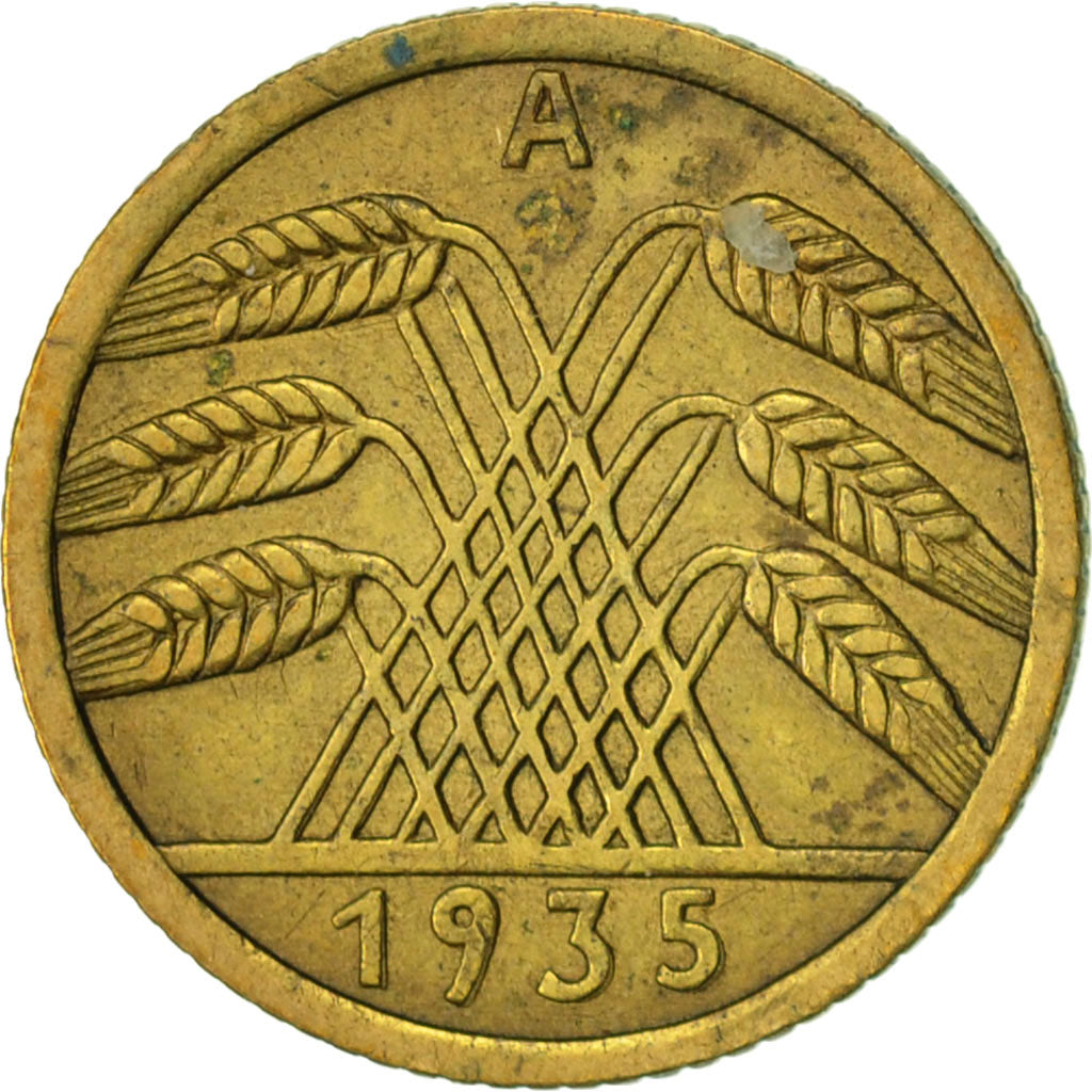 Moneta, GERMANIA, REPUBBLICA DI WEIMAR, 5 Reichspfennig, 1935, Berlin, BB