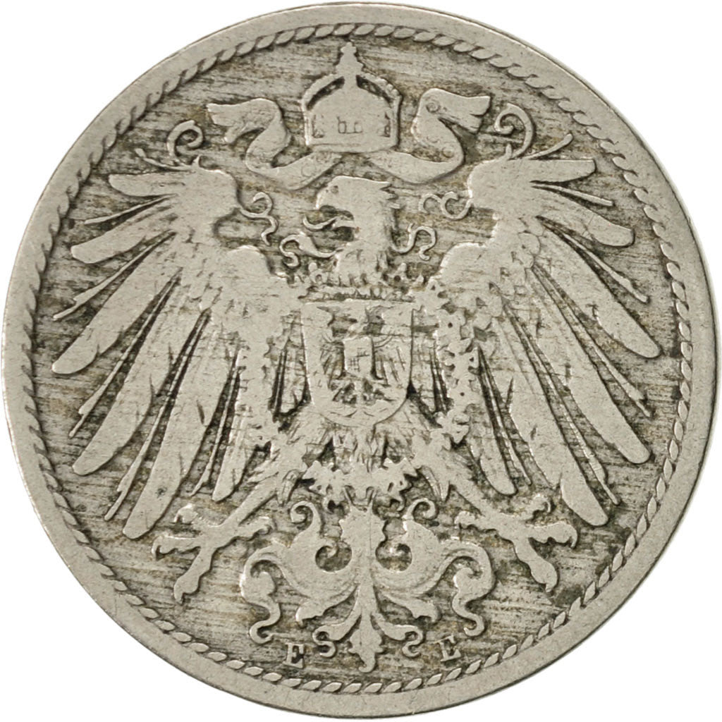 Moneta, NIEMCY - IMPERIUM, Wilhelm II, 10 Pfennig, 1899, Muldenhütten