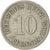Moneda, ALEMANIA - IMPERIO, Wilhelm II, 10 Pfennig, 1899, Muldenhütten, MBC