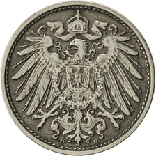 GERMANY - EMPIRE, Wilhelm II, 10 Pfennig, 1914, Munich, EF(40-45)