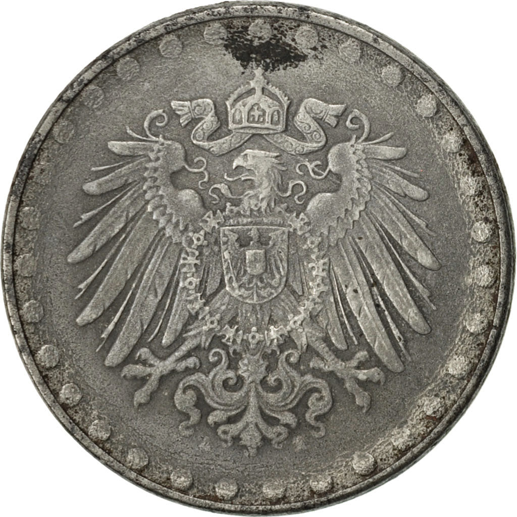 Coin, GERMANY - EMPIRE, 10 Pfennig, 1916, Berlin, EF(40-45), Iron, KM:20