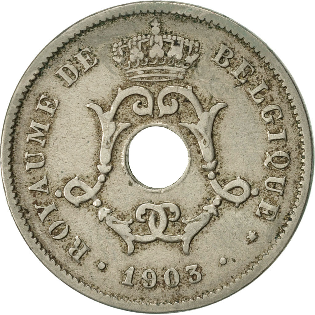 Coin, Belgium, 10 Centimes, 1903, EF(40-45), Copper-nickel, KM:48