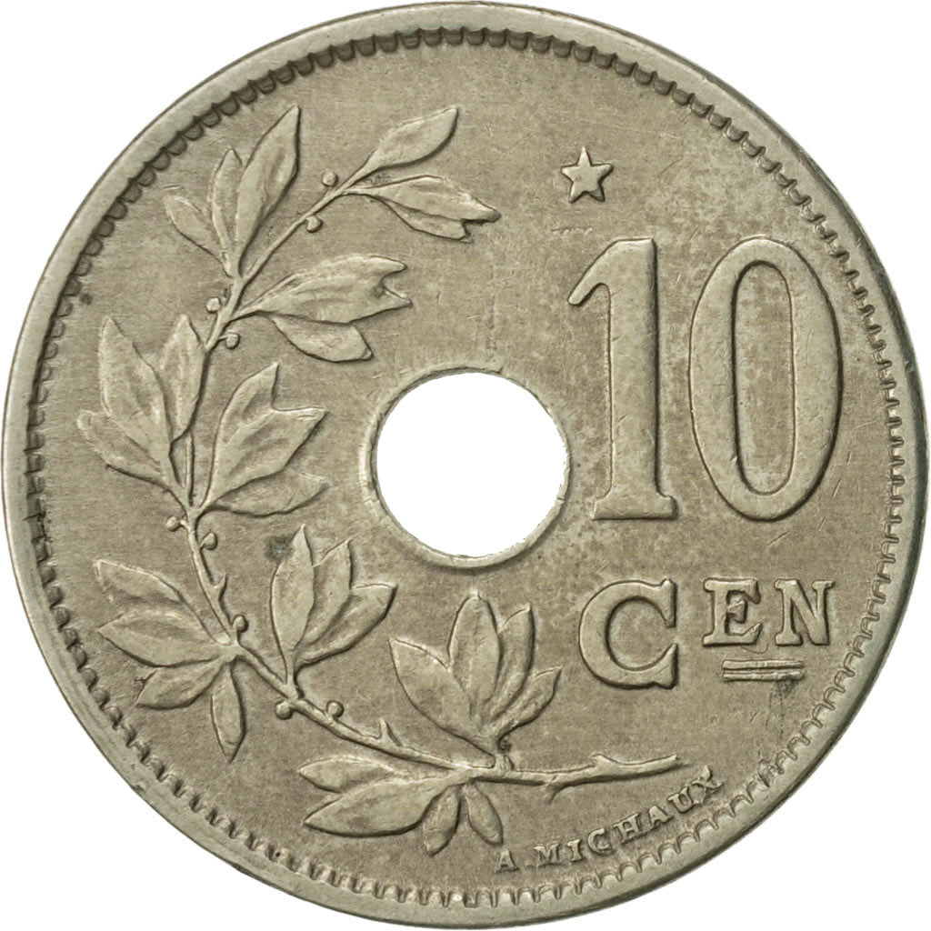 Bélgica, 10 Centimes, 1930, MBC, Níquel - latón, KM:96