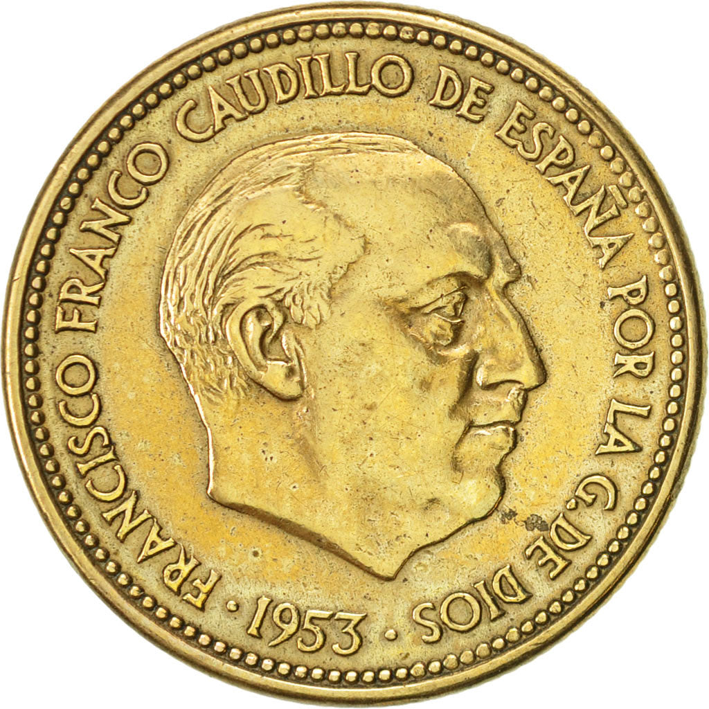 Münze, Spanien, Caudillo and regent, 2-1/2 Pesetas, 1954, Madrid, VZ
