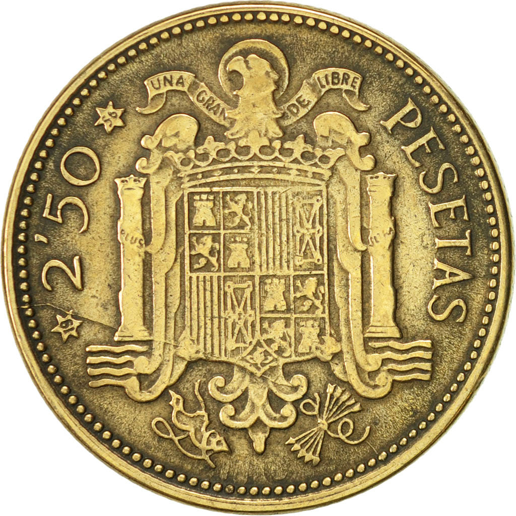Coin, Spain, Caudillo and regent, 2-1/2 Pesetas, 1956, Madrid, EF(40-45)