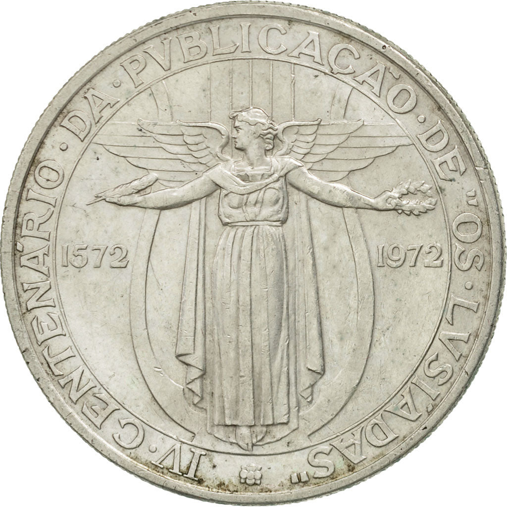 Coin, Portugal, 50 Escudos, 1972, AU(50-53), Silver, KM:602