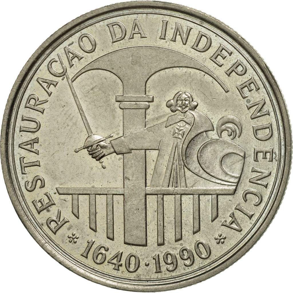 Portugal, 100 Escudos, 1990, AU(55-58), Copper-nickel, KM:651