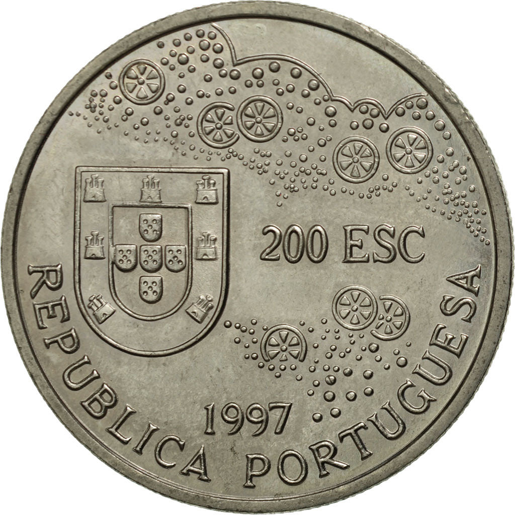 Portugal, 200 Escudos, 1997, AU(55-58), Copper-nickel, KM:698