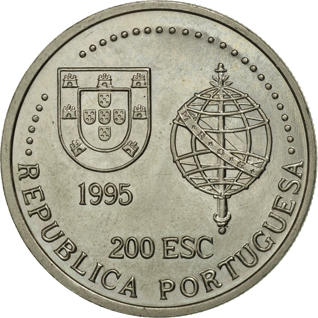 Portugal, 200 Escudos, 1995, AU(55-58), Copper-nickel, KM:684
