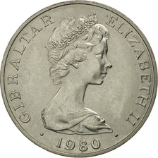 Gibraltar, Elizabeth II, Crown, 1980, MS(60-62), Copper-nickel, KM:11