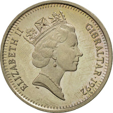 Gibraltar, Elizabeth II, 2 Pounds, 1992, MS(60-62), Virenium, KM:98
