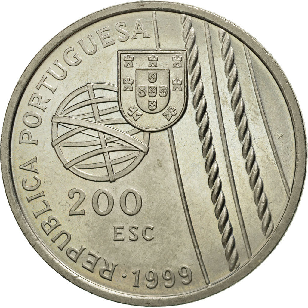 Portugal, 200 Escudos, 1999, Lisbon, MS(60-62), Copper-nickel, KM:716