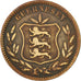 Coin, Guernsey, 8 Doubles, 1893, Heaton, Birmingham, EF(40-45), Bronze, KM:7