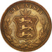 Coin, Guernsey, 8 Doubles, 1864, Heaton, Birmingham, EF(40-45), Bronze, KM:7