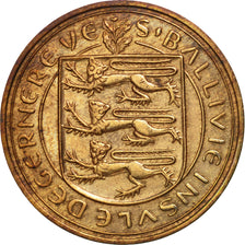 Moneta, Guernsey, Elizabeth II, 8 Doubles, 1959, Heaton, AU(50-53), Bronze