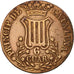 Spain, CATALONIA, Isabel II, 6 Quartos, 1841, EF(40-45), Copper, KM:128